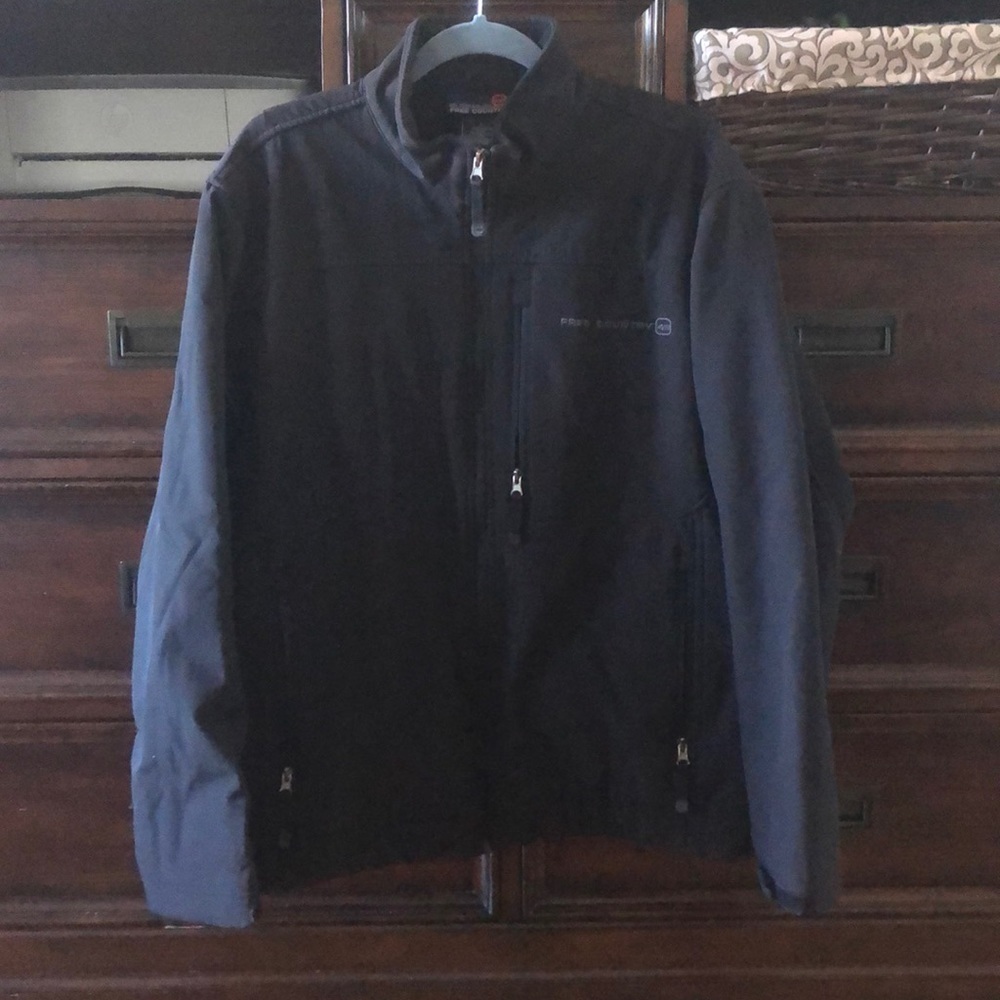 Free Country Black All weather jacket with zip pockets in size L